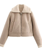 SS Women's Woolen Jacket Camel