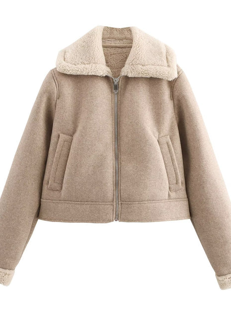 SS Women's Woolen Jacket Camel