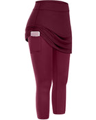 SS Yoga Legging Wine red