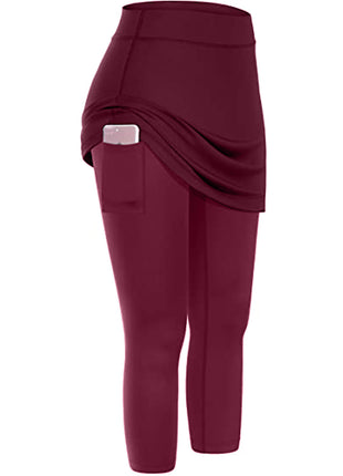 SS Yoga Legging Wine red