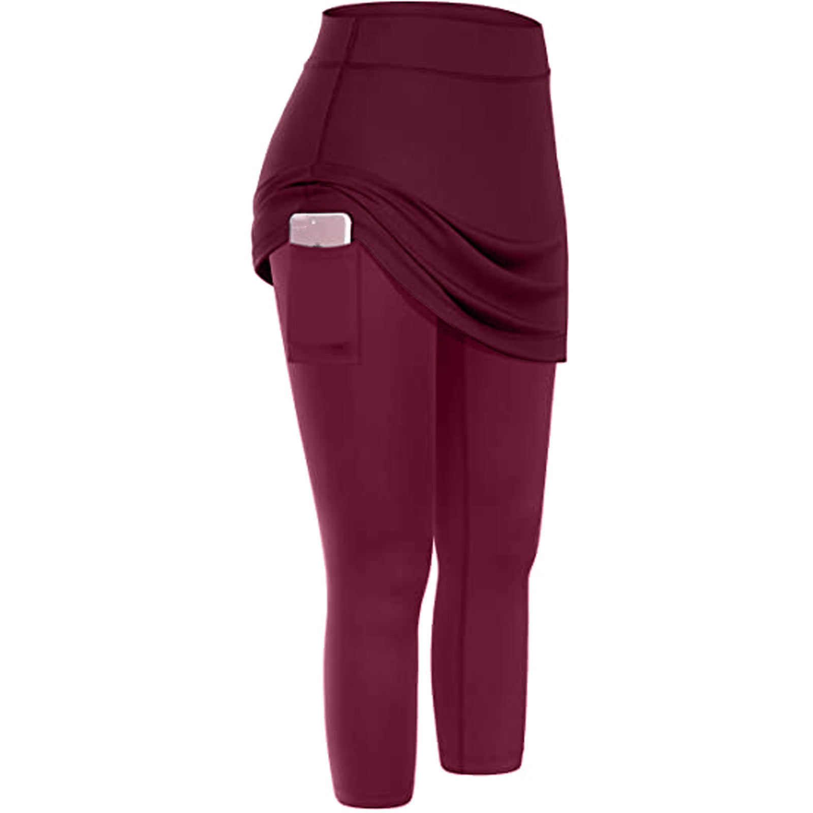 SS Yoga Legging Wine red