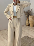 SS Short Blazer Set