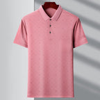Men's Polo Stripes T-shirt 1719 Pink