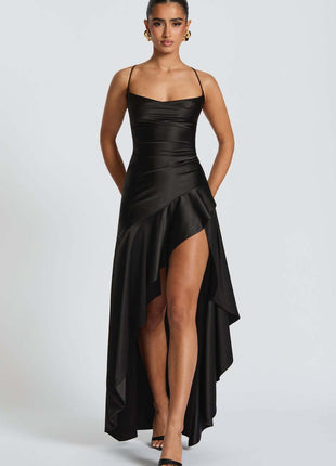 SS Ruffles Dress Black