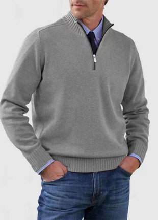 Men's Quarter Zipper Light Gray