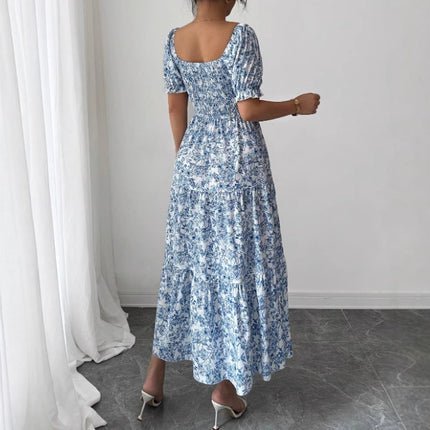 Elegant Idle Style Printed Dress
