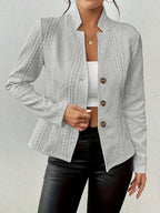 Women's Blazer Jacket Light Gray