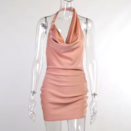 Satin Party Mini Dress