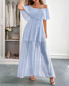 SS Elegant Dress lake blue