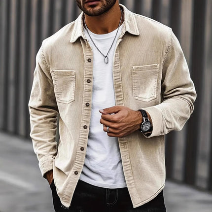 Corduroy Casual All-matching Shirt Coat