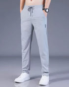 Loose Straight men's Sweatpants Sky Blue