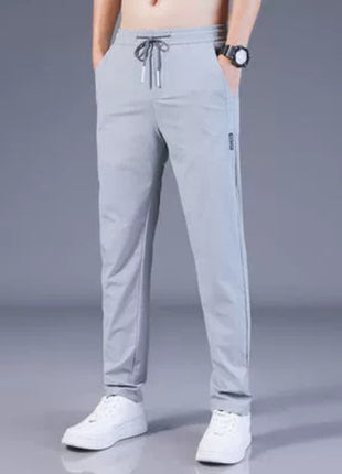 Loose Straight men's Sweatpants Sky Blue