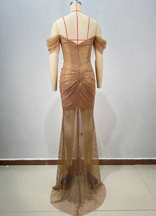 SS Golden Floor Dress