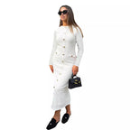 SS Knitted Long-sleeved Dress