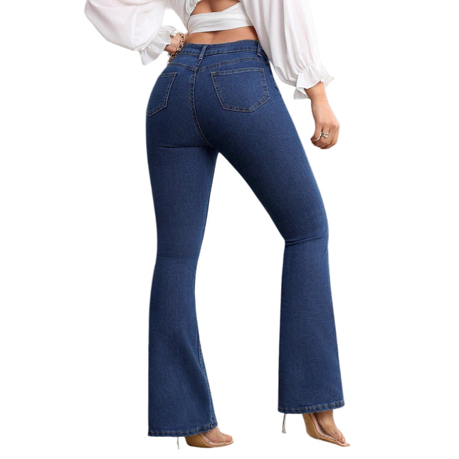 High Waist Flared Jeans