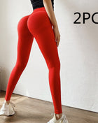 SS Yoga Pants 2PC Red