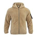 Plush Hooded Men's Autumn And Winter Fleece Double-sided Wear Warm Coat