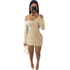 Slim Fit Backless Off-shoulder