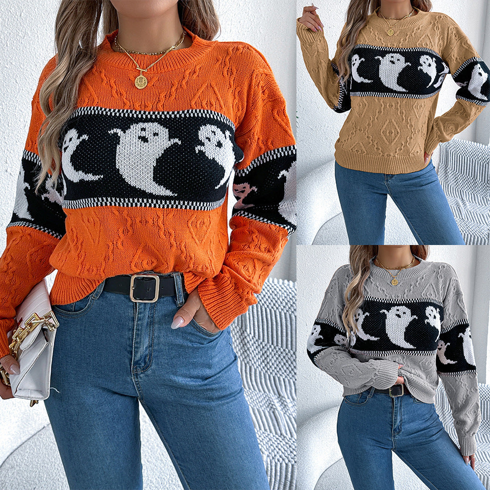 Halloween Knitted Pullover