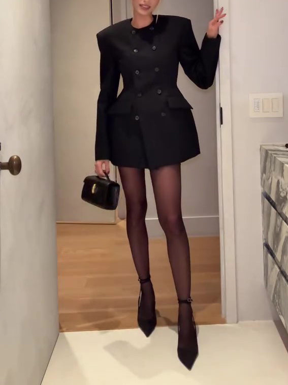 SS Black Mini Dress