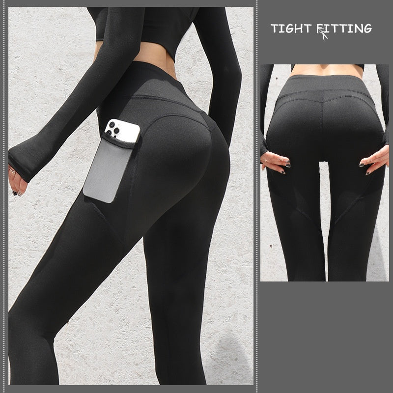 SS Gym Leggings Star Flare Black