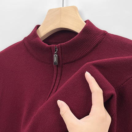Men's Knitting Sweater Business Base Wool