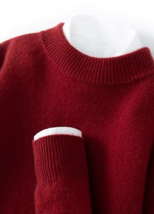 SS Men's Sweater Wine red Half Turleneck