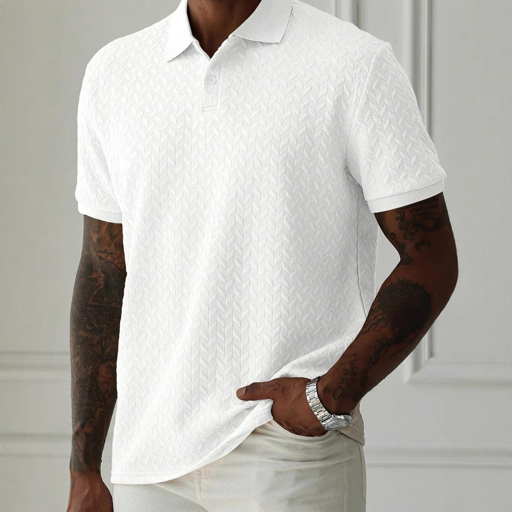 Men's Polo Collar Short-sleeved Shirt