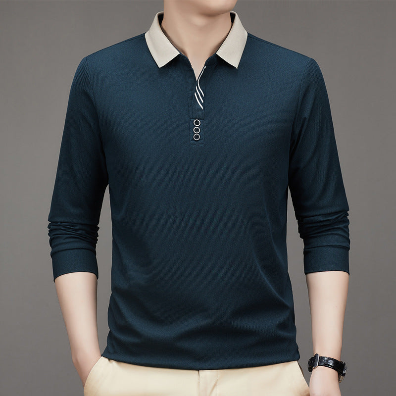 New Men's Autumn Shirt Dark Green