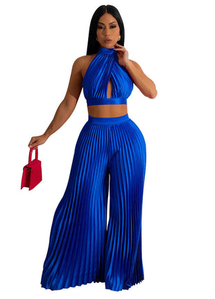 SS Two-piece Set Navy Blue