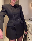 SS Black Mini Dress Black