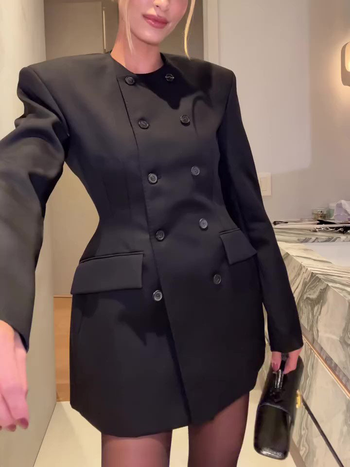 SS Black Mini Dress Black