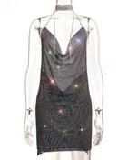 SS Brace Dress Black AB