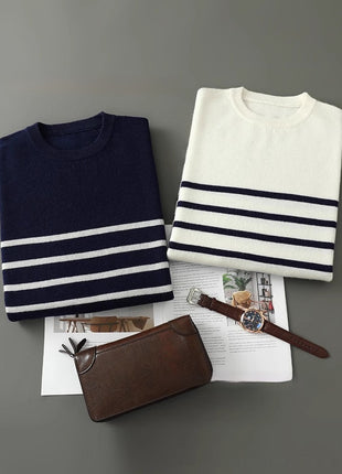 SS Men's Striped Sweater