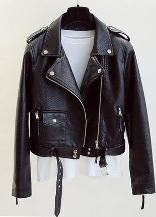SS Short Leather Jacket Black