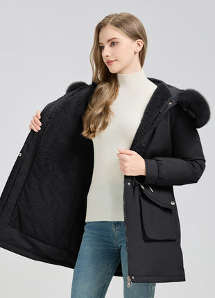 SS Winter Fur-Lined Jacket Black