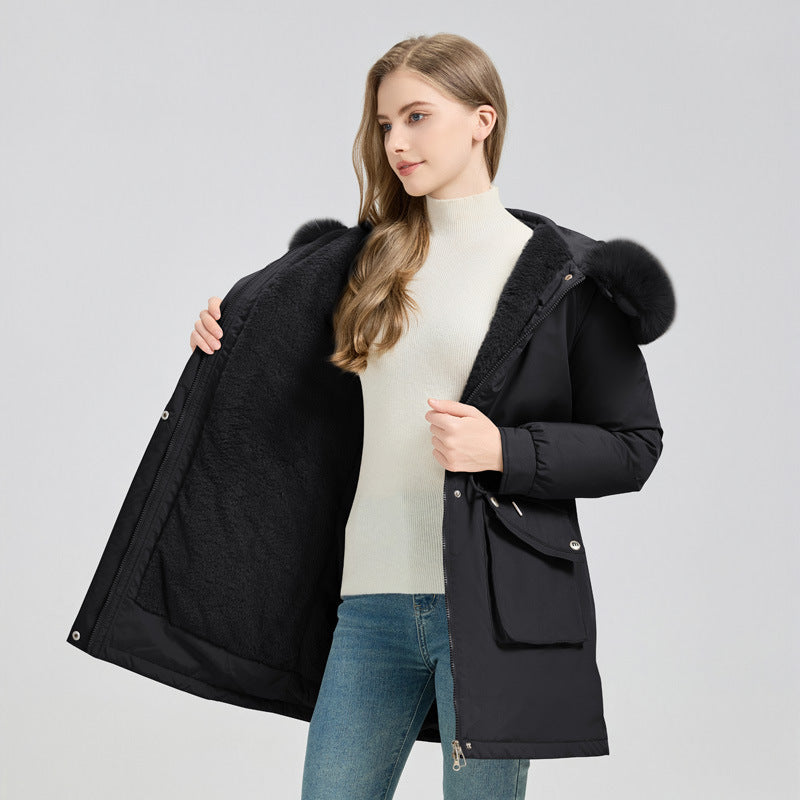 SS Winter Fur-Lined Jacket Black