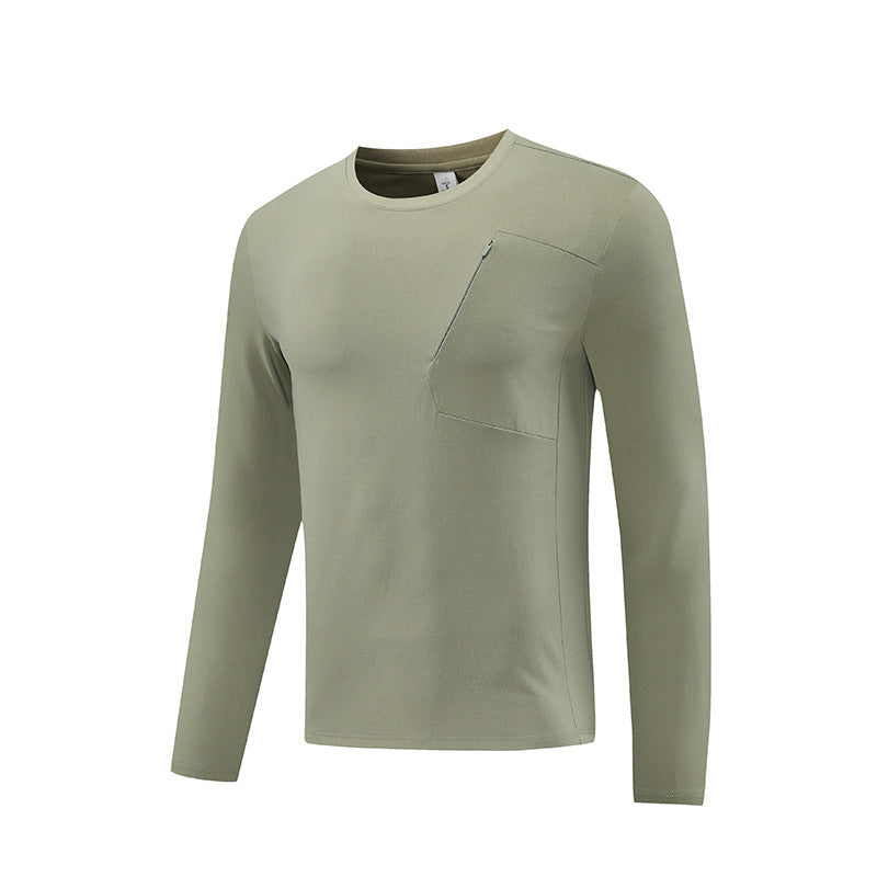 Quick-drying Long-sleeved Top Dark Green