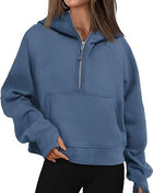 SS Women’s Zipper Hoodies lake blue