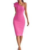 SS Bow Dress Rose Red