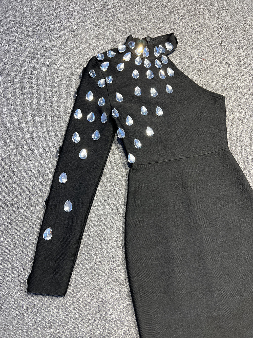 Diamond Set Bandage One-piece Dress