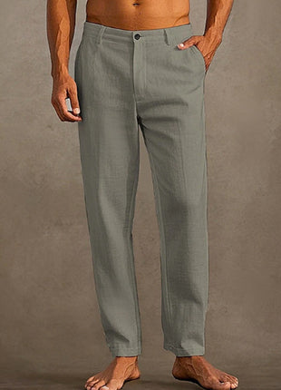 SS Men's Linen Pants Dark Gray