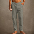Men's Linen Beach Pants Dark Gray