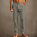Men's Linen Beach Pants Dark Gray
