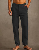SS Men's Linen Pants Black