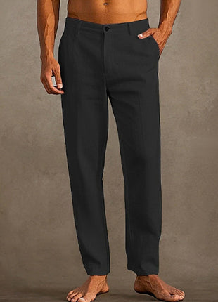 SS Men's Linen Pants Black