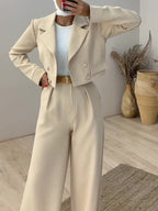 SS Short Blazer Set