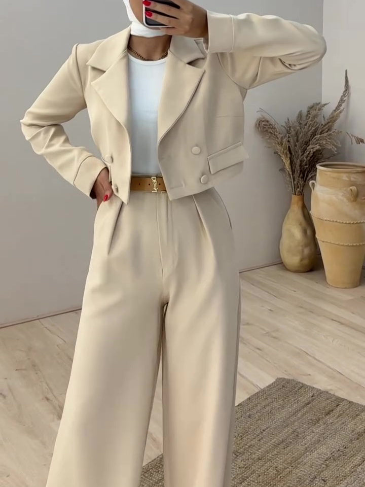 SS Short Blazer Set