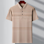 Men's Polo Stripes T-shirt 1721 Khaki