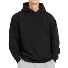 Men's Drop-shoulder Sleeve Hoodie Black